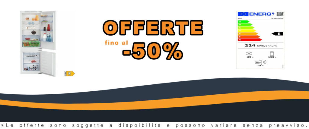 Frigorifero Beko Combi Integrabile Bcha275E3S con capacità di 270 litri e classe energetica A++.