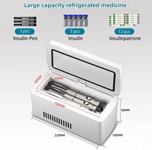 FVTVHEV Mini Frigorifero USB, ideale per conservare insulina e medicinali sensibili alla temperatura