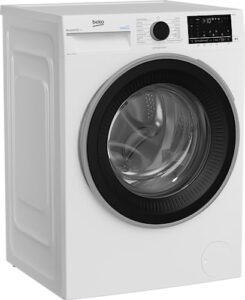 Lavatrice Beko BWGU384S 8kg con funzione SteamCure, motore Inverter e Bluetooth, ideale per risparmiare energia e tempo
