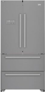 Frig Rateur 2 ante + 2 cassetti 387+152L CLASSE E INOX con design inox e ampia capacità, ideale per famiglie.