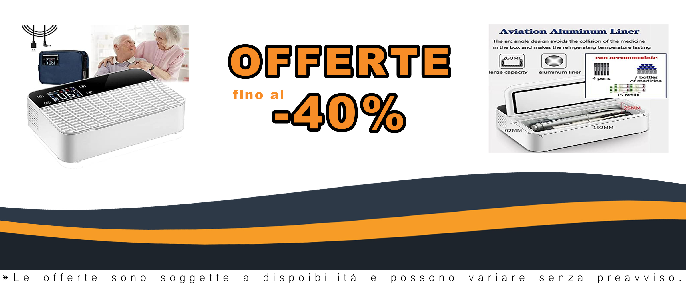 Frigo portatile per la conservazione di farmaci sensibili come l'insulina, con funzionamento touch e design compatto.