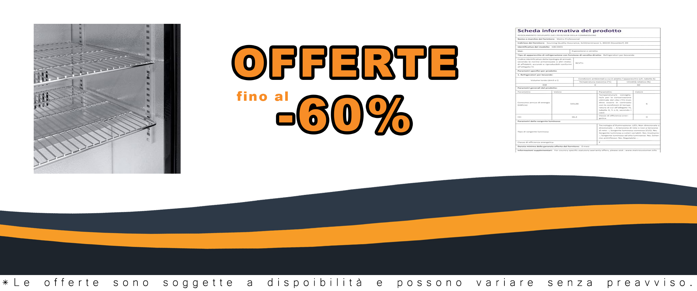 METRO Professional Frigo Vetrina per bevande con porta in vetro, 135x53x86.5cm, refrigerazione a ventola, alluminio/vetro, con serratura e chiave (Nero, 308 L)