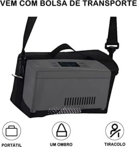 Mini frigorifero portatile per farmaci con display LCD e ricarica USB, ideale per conservare insulina durante viaggi e campeggio
