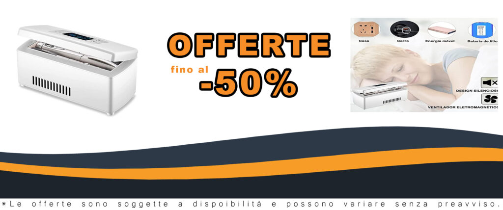 Mini frigorifero portatile per farmaci con display LCD e controllo intelligente della temperatura