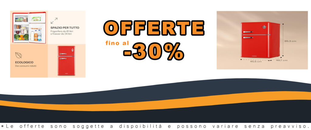 KLARSTEIN Irene - Frigorifero con Freezer, Rétro, Potenza di Raffreddamento Regolabile, 61 L, Freezer da 25 L, Rosso