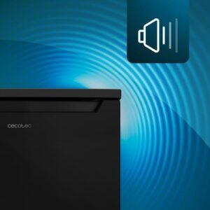 Cecotec Mini Frigorifero 107 L Bolero CoolMarket TT 107 Black. Mini Bar, Classe E, Temperatura Regolabile, Crisper Box, Cassetto Congelatore e Livello Sonoro Basso, Nero