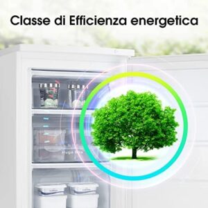 Hisense FV105D4BW21 Congelatore Sottotavolo Monoporta, 3 Cassetti, 82 Litri, 40 Decibel, Bianco, 57.5 x 56 x 84.5