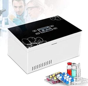 FENGSSLL Scatola frigorifera per insulina con display a LED, ideale per il trasporto di medicinali sensibili alla temperatura.