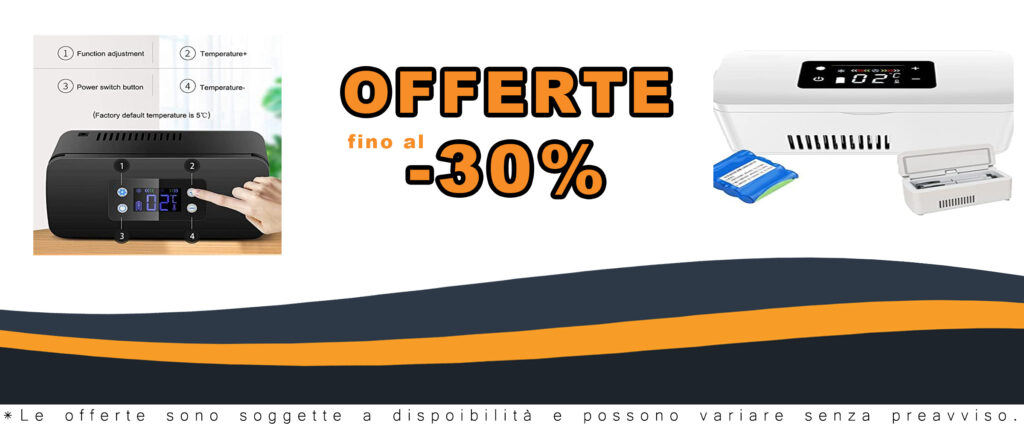 Scatola di raffreddamento portatile per insulina CGLYYDS con display LED e design compatto, ideale per viaggi e automobili