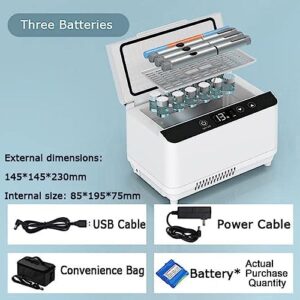 Scatola refrigerata per insulina portatile, perfetta per viaggi e auto, mantiene i medicinali alla temperatura ideale da 0 a 18 ℃