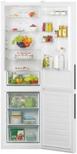 Candy Fresco CCE3T620FW, Frigorifero Combi, 60 cm, Altezza 2 m, 378 l, Total No Frost, Storage flessibile, Cassetto Verdura, Elettronico interno, LED, Porte reversibili, 39 dB, Bianco