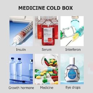 Frigorifero portatile per insulina, dispositivo di raffreddamento da viaggio per medicina diabetica