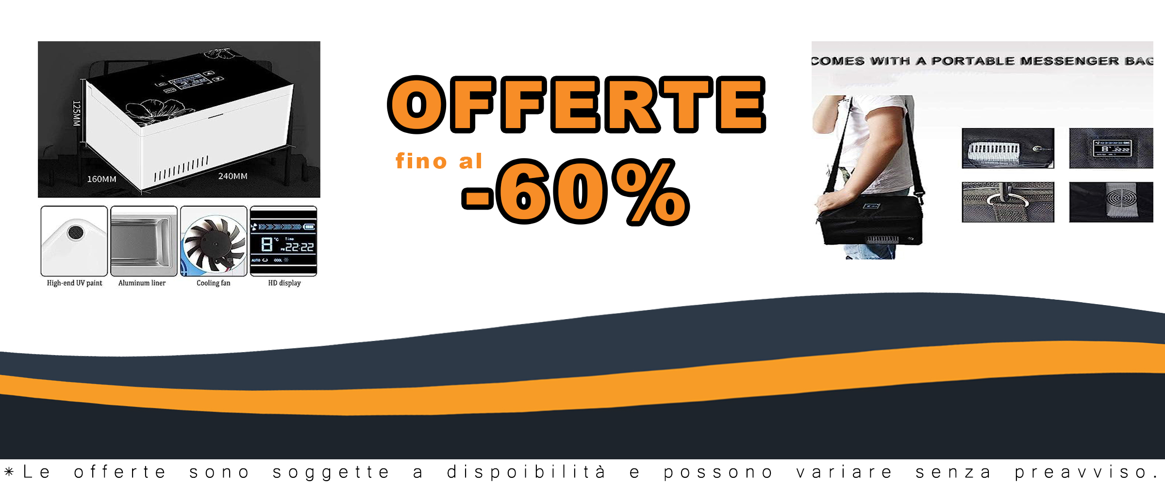Frigorifero portatile ANXYYDS per insulina, design compatto, temperatura costante 2-8°C, ideale per viaggi e auto