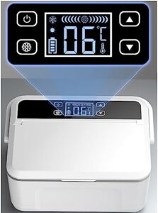 Dispositivo di raffreddamento per medicinali da viaggio, mini frigorifero portatile refrigerato per insulina e farmaci, con ricarica USB e batterie incluse.