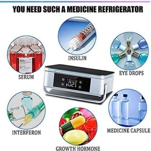 ANXYYDS Custodia per Dispositivo di Raffreddamento per Insulina - Mini frigorifero portatile per medicinali con temperatura costante 0-18°C