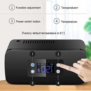 CGLYYDS Scatola frigorifera per insulina, frigo portatile con display a LED per stoccaggio sicuro di farmaci e insulina