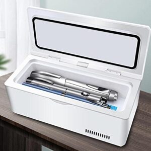 Frigorifero portatile per insulina con display LCD e controllo preciso della temperatura, ideale per viaggio e casa