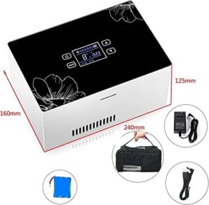 HACSYP frigo portatile, ideale per la conservazione di medicinali e insulina, design compatto per viaggi e uso all'aperto