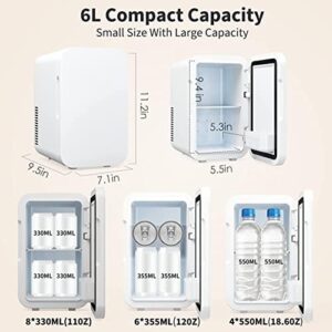 Mini frigorifero portatile compatto e silenzioso, ideale per auto, camion, cucina, picnic e campeggio