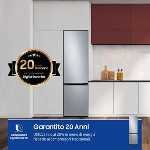 Samsung Frigorifero Combinato Ecoflex RB38T600DSA/EF, Libera installazione, No Frost, SpaceMax, 390L, 59.5l x 203h x 66p cm