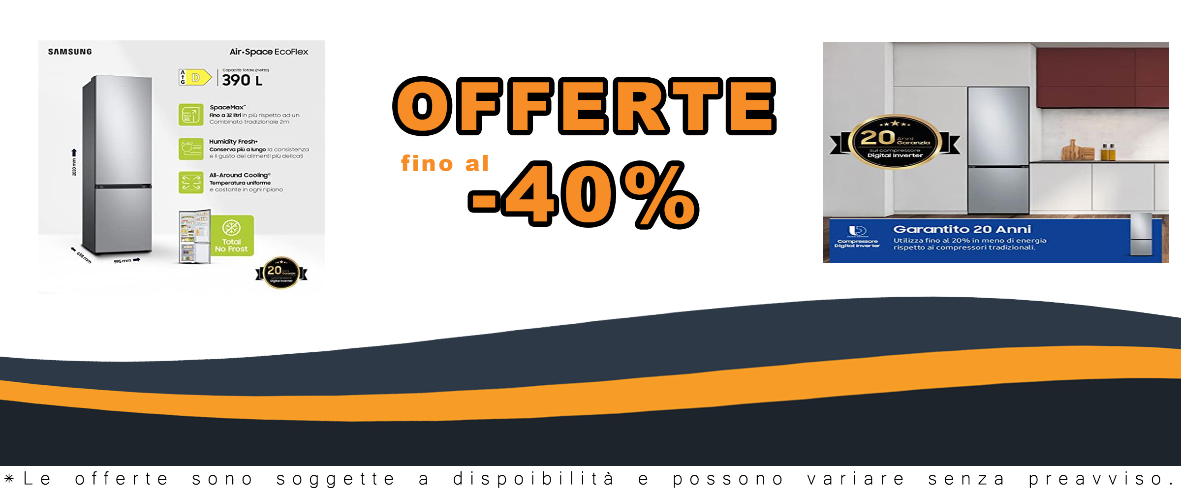 Samsung Frigorifero Combinato Ecoflex RB38T600DSA/EF, Libera installazione, No Frost, SpaceMax, 390L, 59.5l x 203h x 66p cm