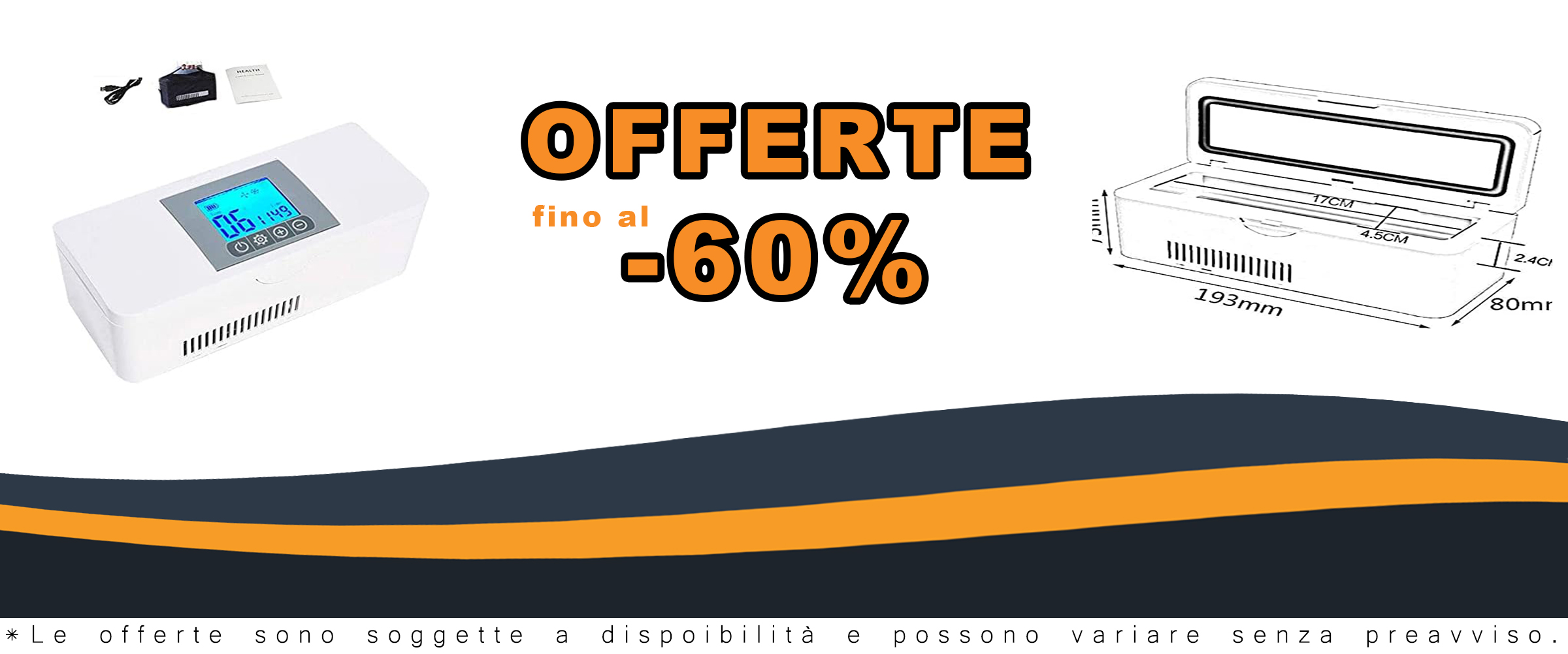 Frigorifero per insulina QMZDXH con display LED e temperatura 2-8°C, ideale per viaggi e uso domestico