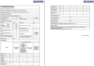 Severin RKG 8922 frigorifero con congelatore Libera installazione Nero 255 L A++