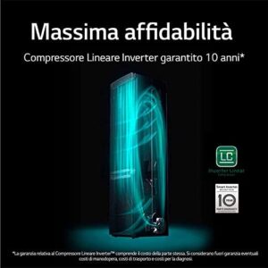 LG GTF744SEPZD Frigorifero Smart Doppia Porta Total No Frost con Congelatore, 509 L, 43 dB, Tecnologia Multi Air Flow, Linear Cooling, Door Cooling - Frigo con Freezer, Wi-Fi e Display LED