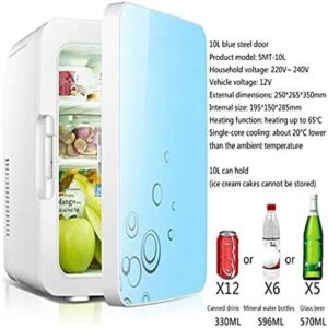 ZLM Mini Frigo per Auto, frigorifero portatile blu, congelatore compatto per auto e camera da letto
