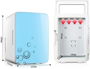 ZLM Mini Frigo per Auto, frigorifero portatile blu, congelatore compatto per auto e camera da letto