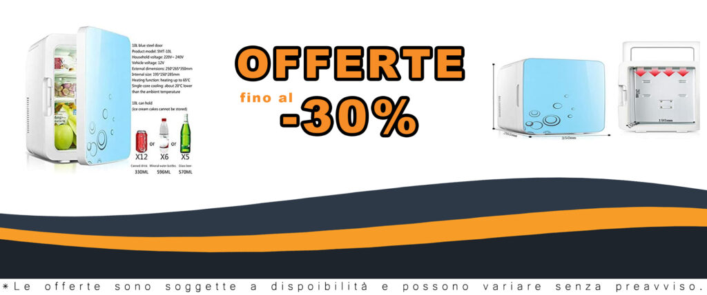 ZLM Mini Frigo per Auto, frigorifero portatile blu, congelatore compatto per auto e camera da letto