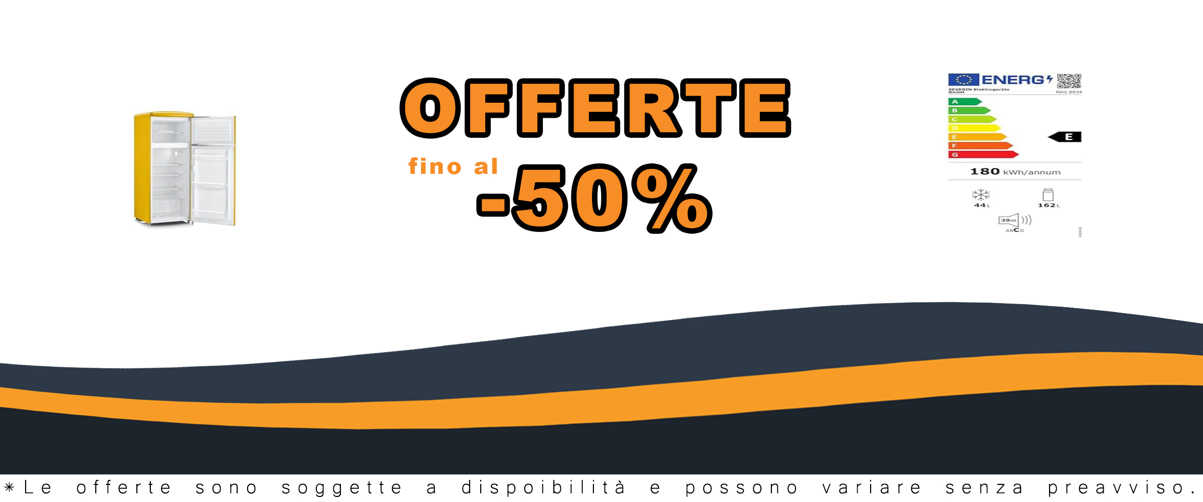 Severin RKG 8936 frigorifero con congelatore Libera installazione Giallo 206 L retro' vintage Cl. E