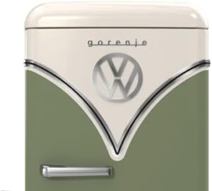 Gorenje Retro Collection OBRB 615 DOL Retro - Frigorifero congelatore - 152,5 cm/FrostLess/Raffreddamento veloce/FreshZone/FastFreeze/Frigorifero 225 l/congelatore 22 l/EEK D/oliva