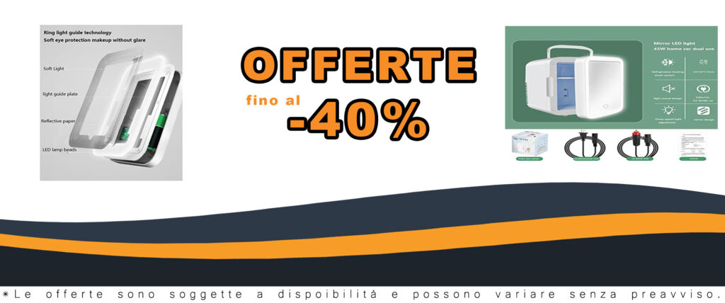 Frigorifero portatile con specchio LED per cura della pelle e conservazione di cibo e bevande.