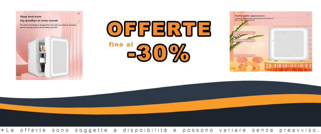 Mini Frigorifero MNBVH con specchio e luce LED integrata, ideale per cosmetici e cura della pelle