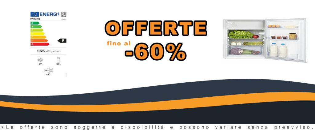 H.Koenig Frigorifero FGX880,113L,2 Ripiani,Porta Reversibile,Congelatore 17L,Altezza Regolabile,Porta Ghiaccio,Verdure,Bottiglie,60W
