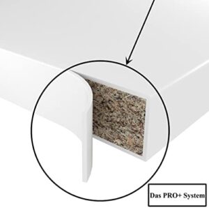 Belini Frigorifero Armadio Alto Cucina SSL. 60 cm di larghezza e 204 cm di altezza Armadio a muro per frigorifero con 2 ante rovere Sonoma