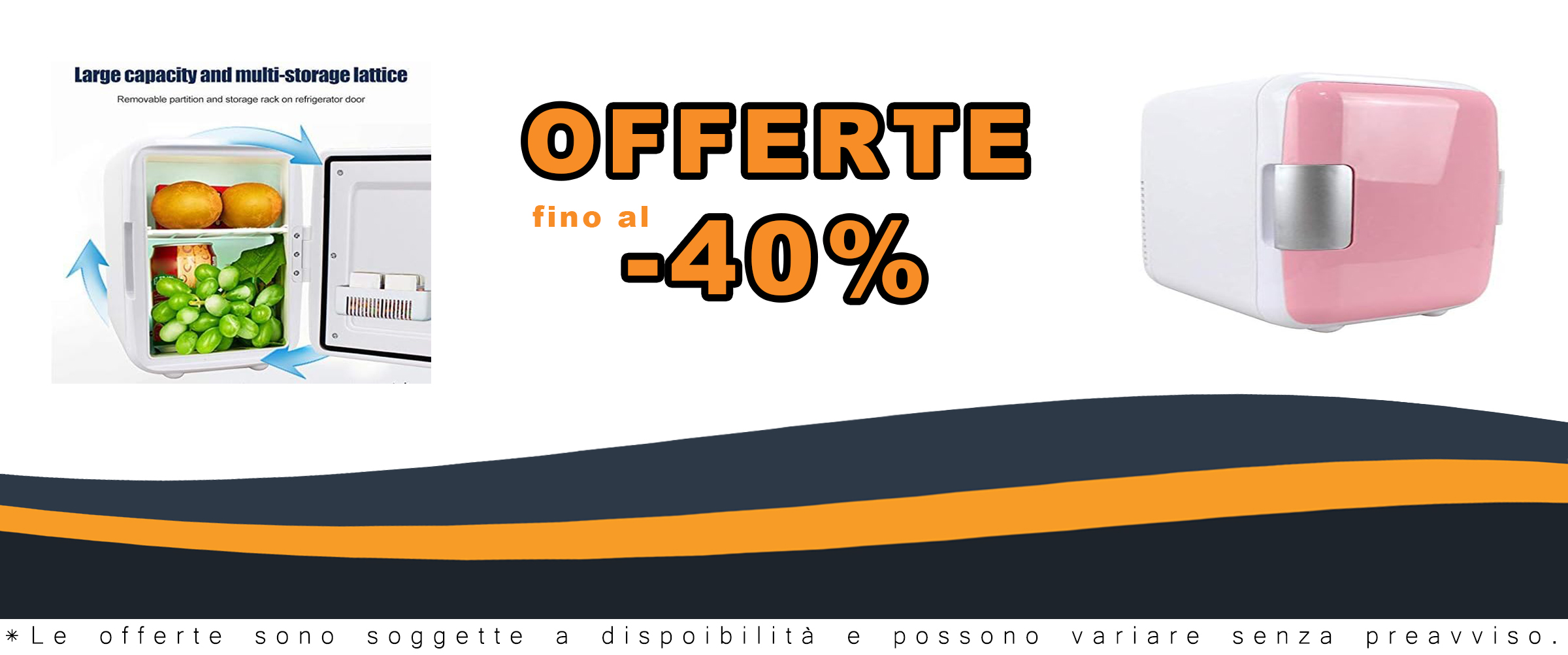 Frigorifero per auto Guajave, mini frigorifero portatile compatto 4L, ideale per viaggi e uso domestico