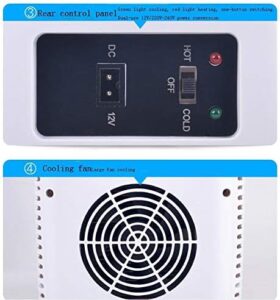 Xyanzi Mini Frigorifero 4L con funzione di riscaldamento e raffreddamento, ideale per auto e ufficio.
