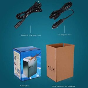 Xyanzi Mini Frigorifero per Auto - Frigorifero compatto da 4L, ideale per auto, uffici e dormitori, disponibile in blu