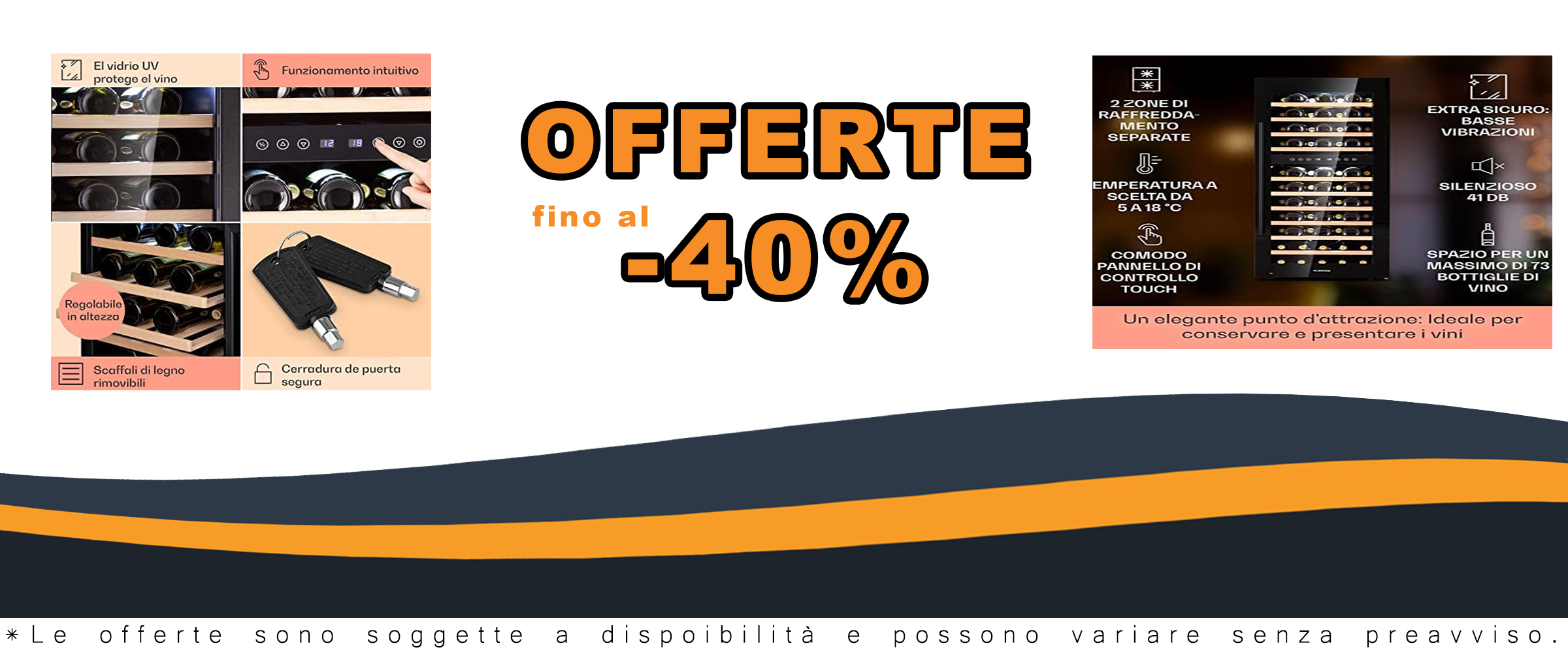 KLARSTEIN Cantinetta Vino, Cantinetta Vino Refrigerata a Zona Doppia per Interno/Esterni, Frigo Bar, Cantina Vino con Vetrina, Mini Bar con Protezione UV, Frigo Vino Touch, 5-18°C, 73 Bottiglie