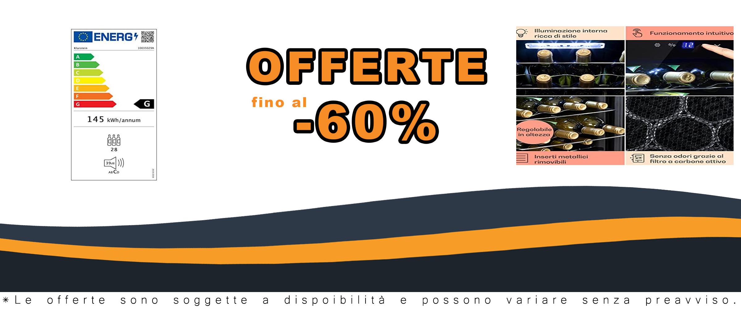 KLARSTEIN Cantinetta Vino Design, Cantinetta Vino Refrigerata a Zona Singola per Vino Rosso, Bianco e Birra, Controlli Touch, Frigo Vino Cantinetta per Esterno/Interno, 5-18°C, 74L, 28 Bottiglie