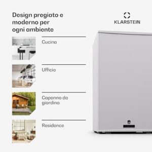 Klarstein Mini Frigo da Camera, Frigo Portatile da Camera, Frigorifero Piccolo da Ufficio, Mini Frigo Bar da Camera, Design Vintage, Ripiani Rimovibili, Mini Frigo Portatile Campeggio e Skin Care 68L