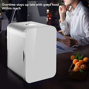 hxoity 8L Mini Frigo Frigorifero da Tavolo - Frigo compatto per auto, trucco e alimenti