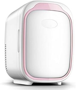 Mini frigo portatile 6L per trucco e bellezza, ideale per skincare e alimenti, con funzionalità AC e DC.