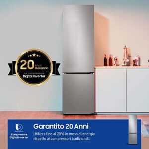 Samsung Frigorifero Combinato Ecoflex RB38T602CS9/EF, Libera installazione, No Frost, Space Max, 390L, 59.5l x 203h x 66p cm