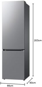 Samsung RB38T607BS9 Frigorifero Combinato Capacita' 387 Litri Classe energetica B 203 cm Metal Inox
