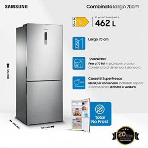 Samsung Frigorifero Combinato RL435ERBAS8/EF, Libera installazione, No Frost, SpaceMax, 462L, 70l x 185h x 69p cm