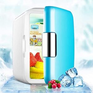 6 Litri Mini Frigo per Camera da Letto, Frigorifero Compatto per Alimenti, Bevande e Cura della Pelle