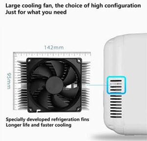 Mini frigo compatto da 6 litri per camera da letto, ufficio, e auto, ideale per cibo, bevande e prodotti di bellezza